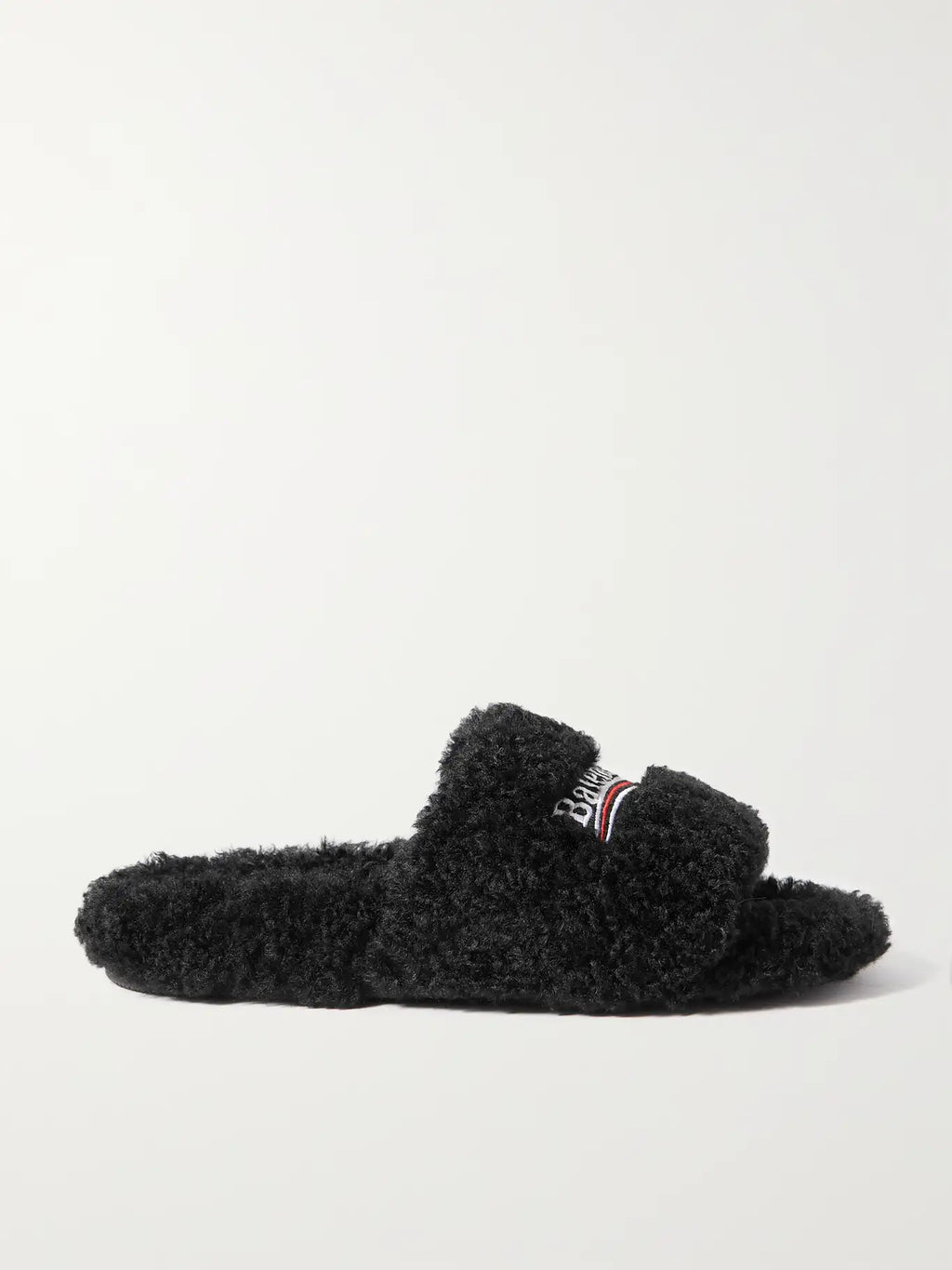 Balenciaga fur Slides