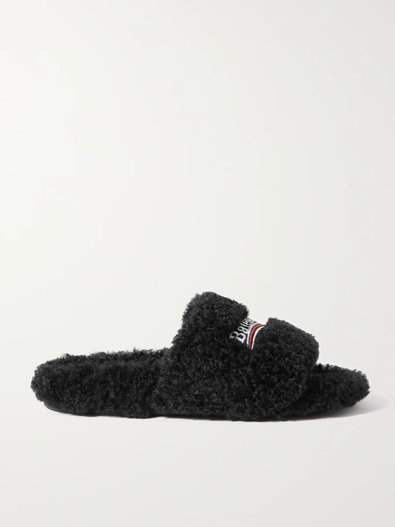 Balenciaga fur Slides